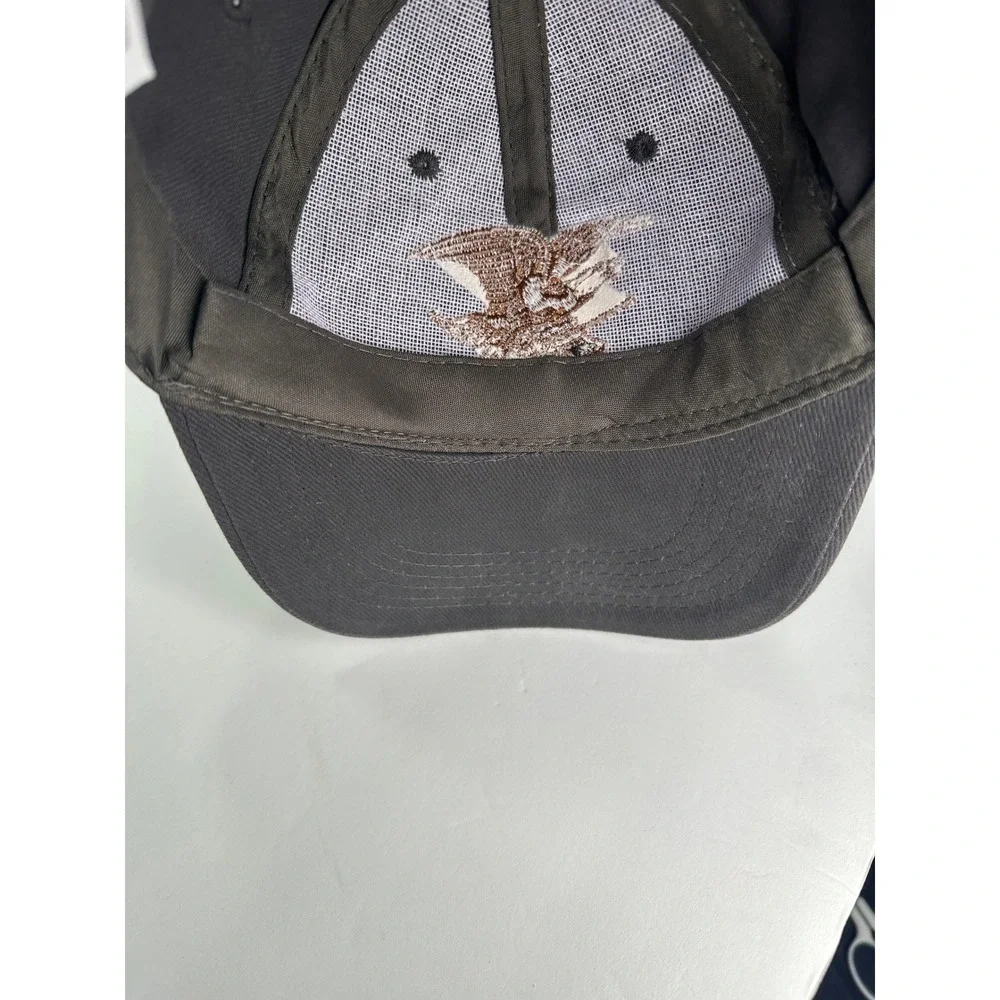 Eagle Rifle Dark Gray Embroidered Cap EST 1871 Men OSFM Cotton